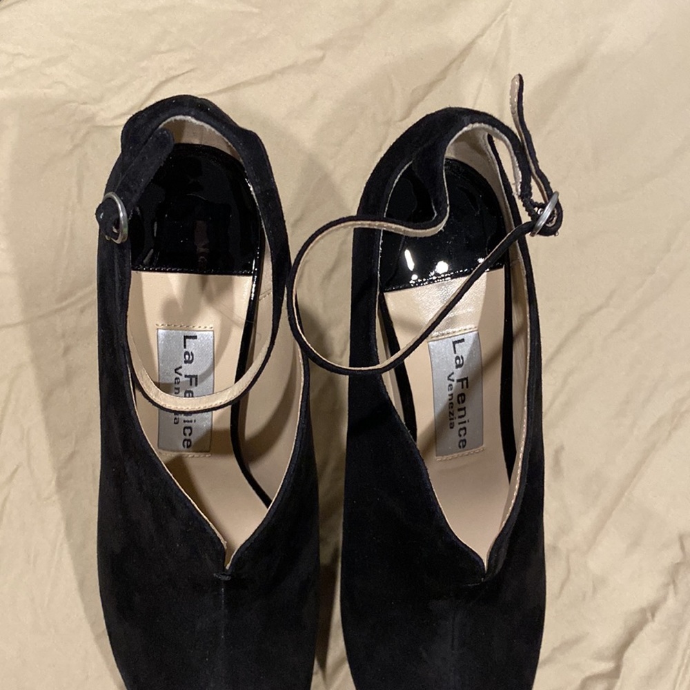 La Fenice Suede Heels View 6